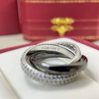[LUXE JEWELRY] TRINITY 3.2MM RING BLACK CERAMIC