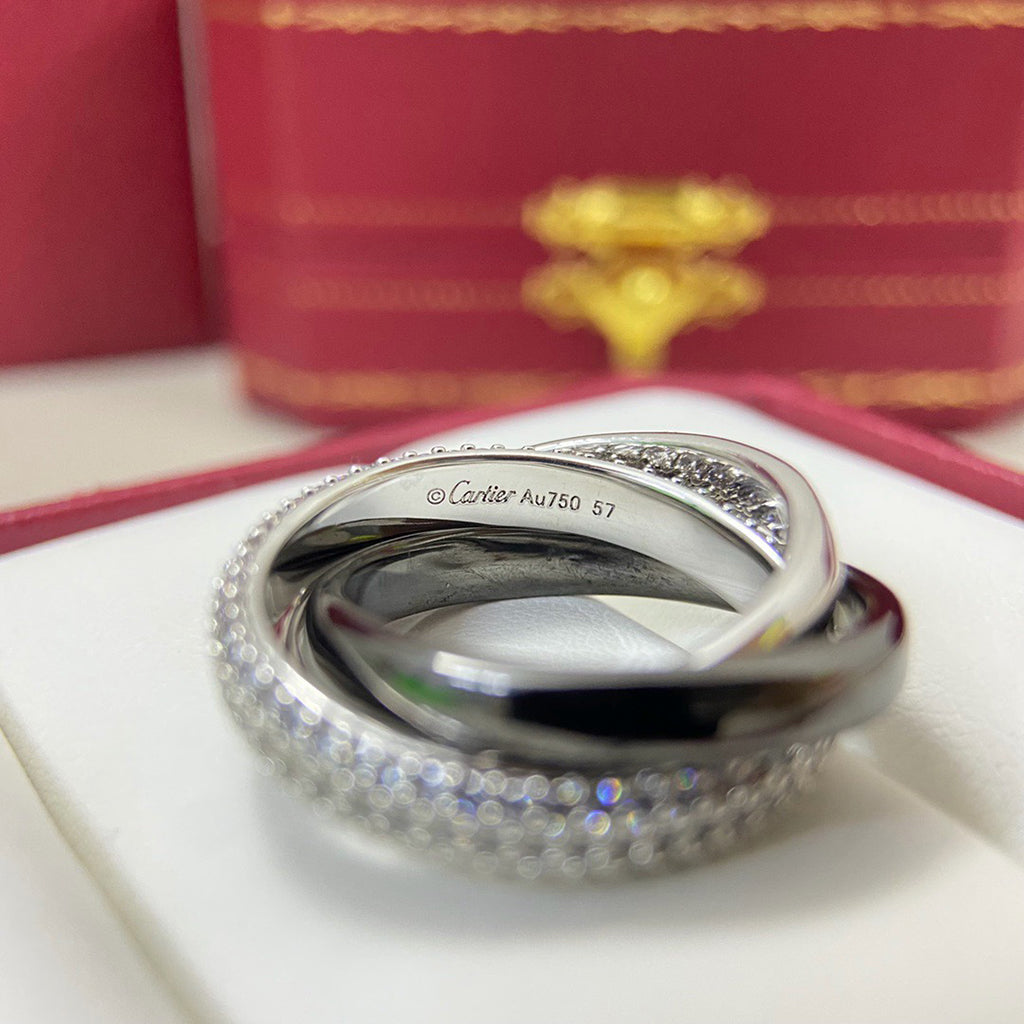 [LUXE JEWELRY] TRINITY 3.2MM RING BLACK CERAMIC