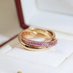 [LUXE JEWELRY] TRINITY 3.2MM RING PINK DIAMOND