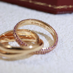 [LUXE JEWELRY] TRINITY 3.2MM RING PINK DIAMOND