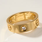 [LUXE JEWELRY] LOVE 4MM 1 DIAMOND RING