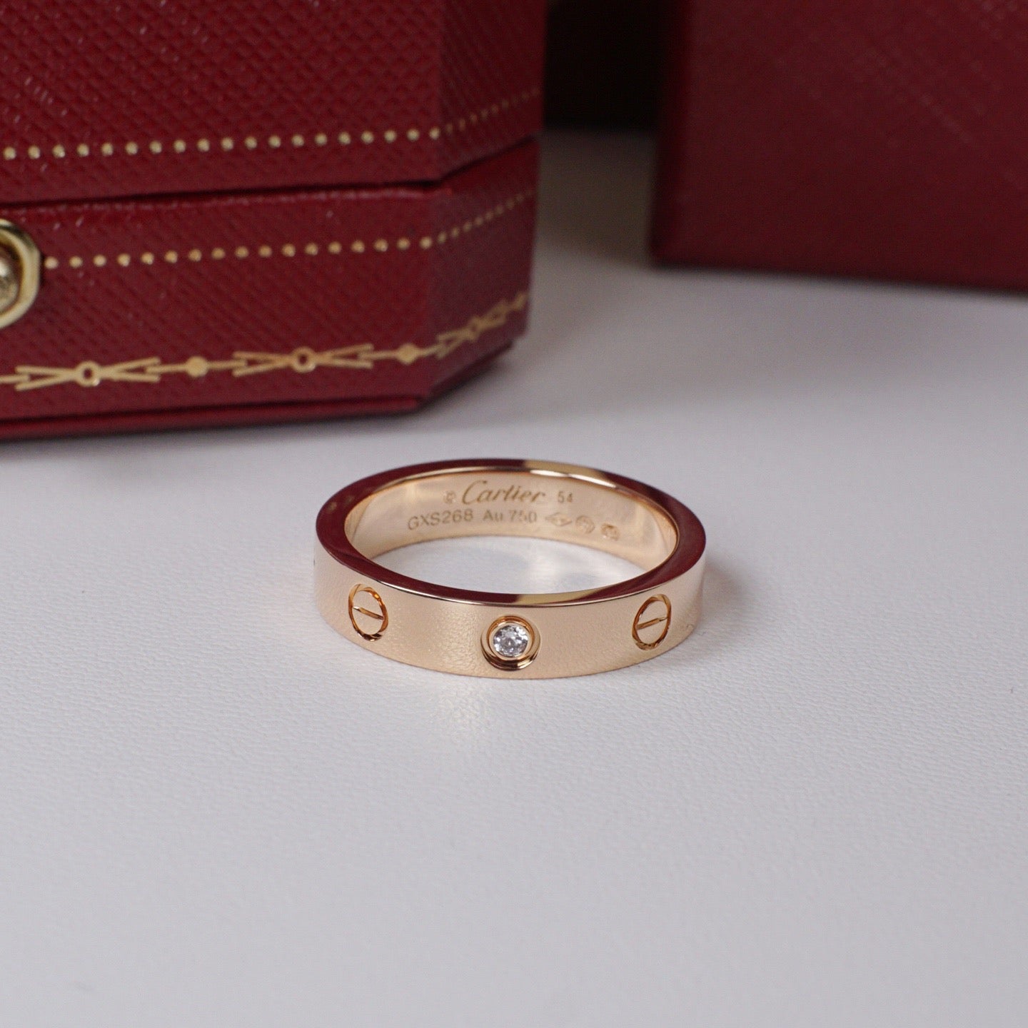 [LUXE JEWELRY] LOVE 4MM 1 DIAMOND RING