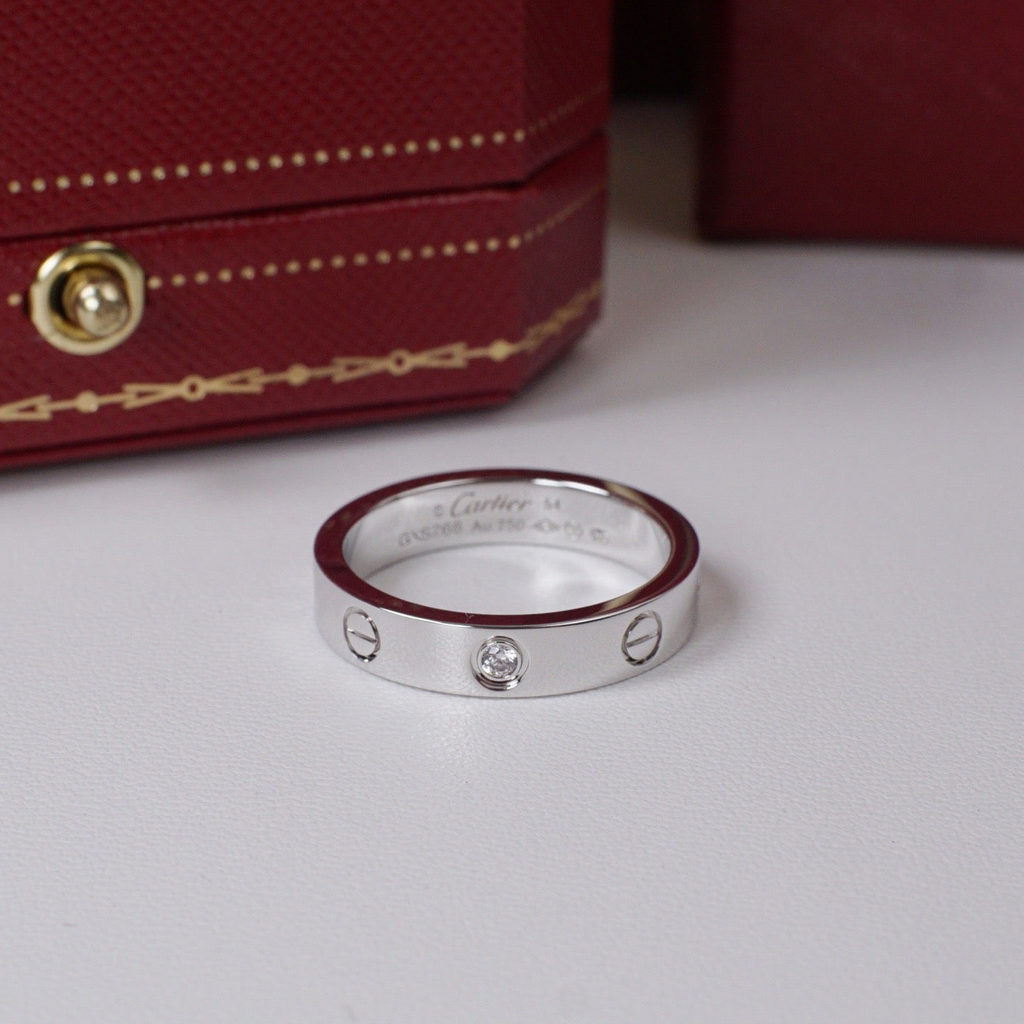 [LUXE JEWELRY] LOVE 4MM 1 DIAMOND RING