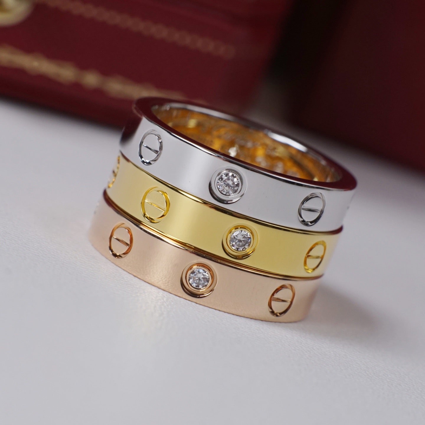 [LUXE JEWELRY] LOVE 4MM 1 DIAMOND RING