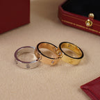 [LUXE JEWELRY] LOVE 5.5MM 3 DIAMOND RING