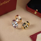 [LUXE JEWELRY] LOVE 5.5MM 3 DIAMOND RING
