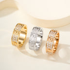[LUXE JEWELRY] LOVE RING 5.5MM DIAMONDS PAVED