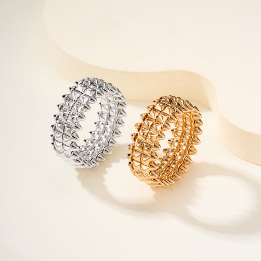 [LUXE JEWELRY] CLASH 9.2MM DOUBLE ROW RING