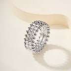 [LUXE JEWELRY] CLASH 9.2MM DOUBLE ROW RING