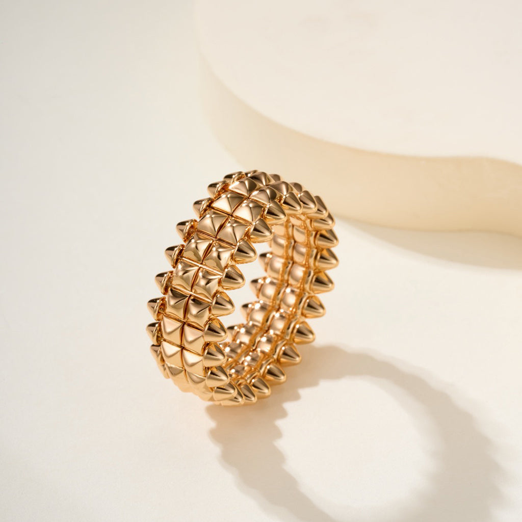[LUXE JEWELRY] CLASH 9.2MM DOUBLE ROW RING