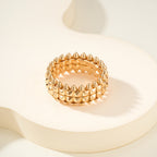[LUXE JEWELRY] CLASH 9.2MM DOUBLE ROW RING