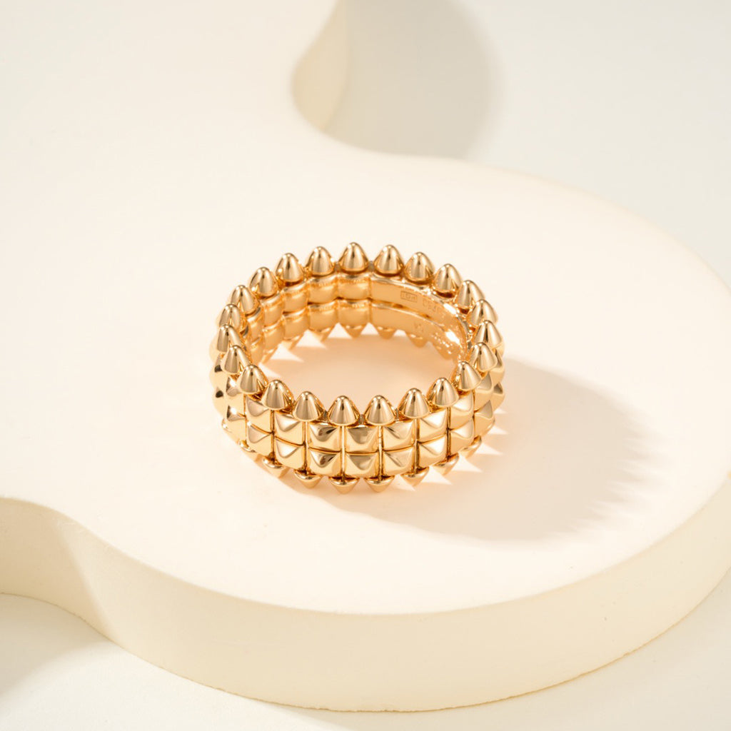 [LUXE JEWELRY] CLASH 9.2MM DOUBLE ROW RING