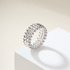 [LUXE JEWELRY] CLASH 9.2MM DOUBLE ROW RING