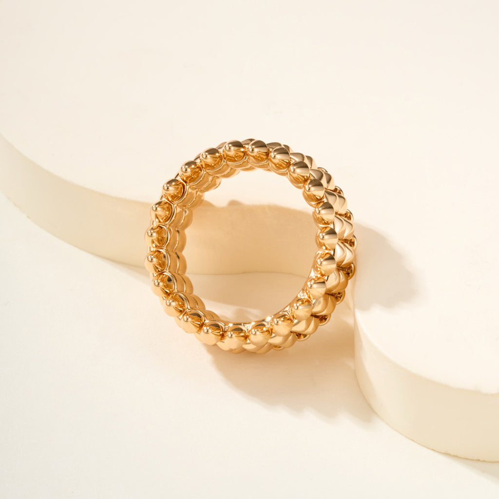 [LUXE JEWELRY] CLASH 9.2MM DOUBLE ROW RING