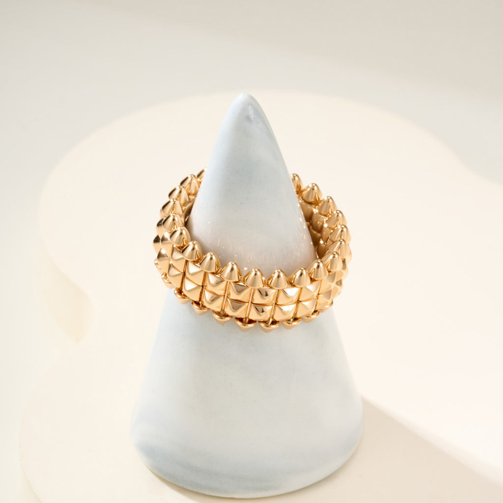 [LUXE JEWELRY] CLASH 9.2MM DOUBLE ROW RING