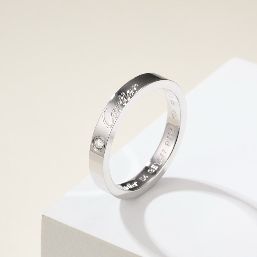 [LUXE JEWELRY] LOVE RING 4MM 1 DIAMOND