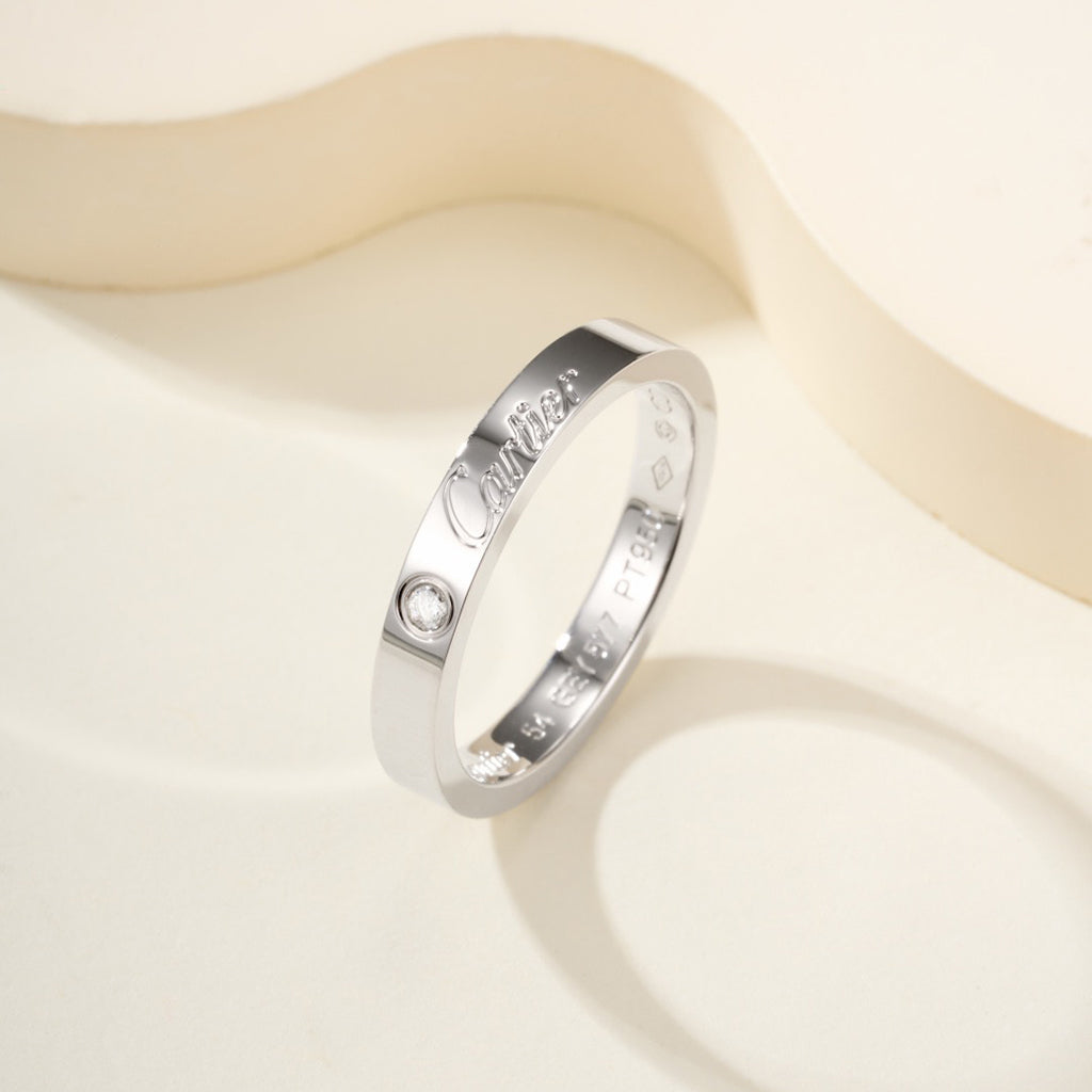 [LUXE JEWELRY] LOVE RING 4MM 1 DIAMOND