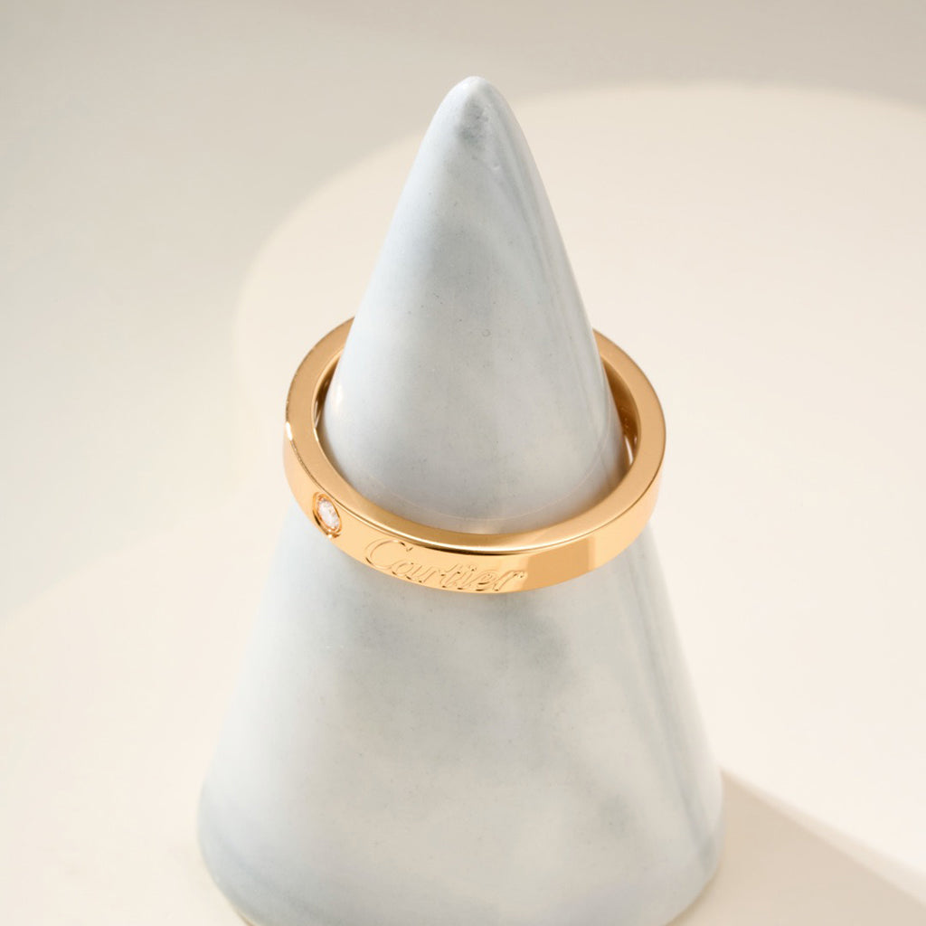 [LUXE JEWELRY] LOVE RING 4MM 1 DIAMOND
