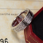 [LUXE JEWELRY] LOVE RING 5.5MM DIAMONDS PAVED