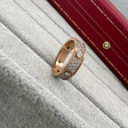 [LUXE JEWELRY] LOVE 5.5MM FULL-PAVE 6-DIAMOND RING