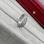 [LUXE JEWELRY] LOVE 5.5MM FULL-PAVE 6-DIAMOND RING