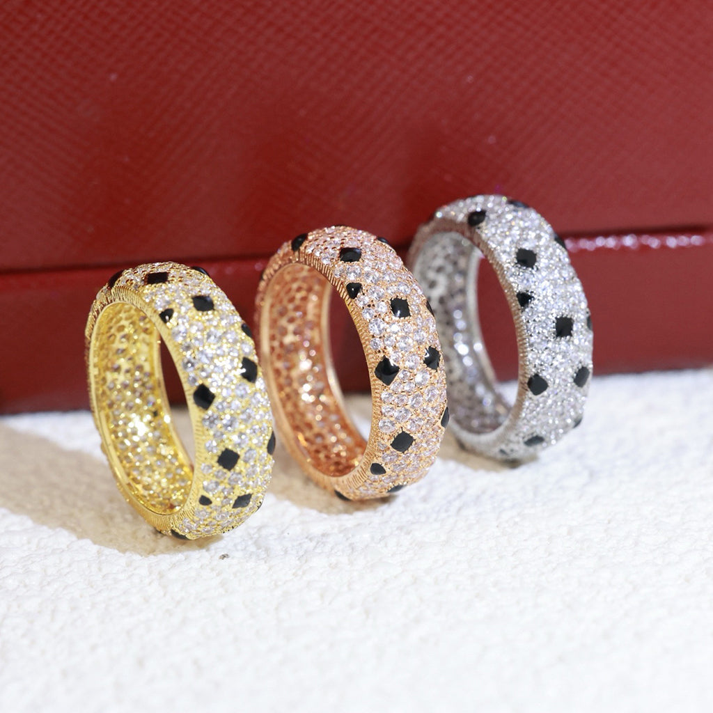 [LUXE JEWELRY] PANTHERE SPOTTED FULL DIAMOND RING