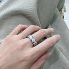 [LUXE JEWELRY] PANTHERE SPOTTED FULL DIAMOND RING