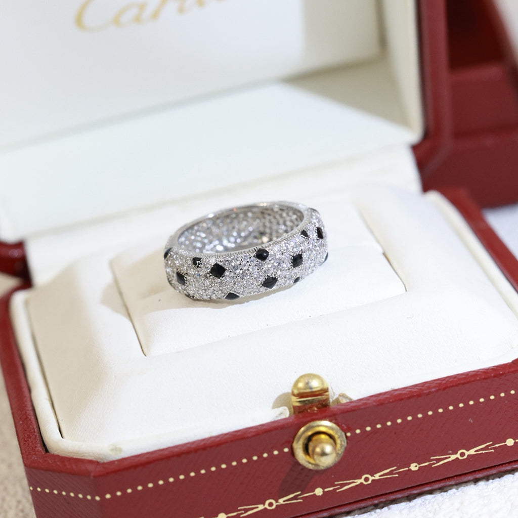 [LUXE JEWELRY] PANTHERE SPOTTED FULL DIAMOND RING