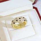 [LUXE JEWELRY] PANTHERE SPOTTED FULL DIAMOND RING