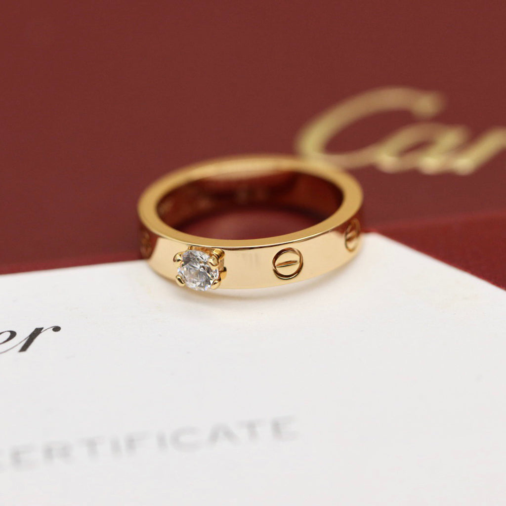 [LUXE JEWELRY] LOVE RING 3.6MM 1 BIG DIAMOND