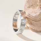 [LUXE JEWELRY] LOVE RING 3.6MM 1 BIG DIAMOND