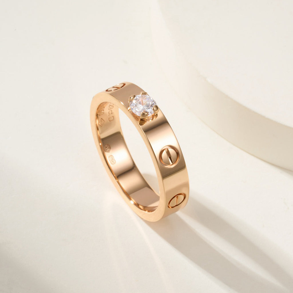 [LUXE JEWELRY] LOVE RING 3.6MM 1 BIG DIAMOND