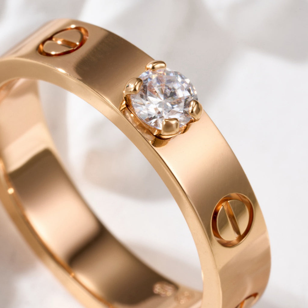 [LUXE JEWELRY] LOVE RING 3.6MM 1 BIG DIAMOND