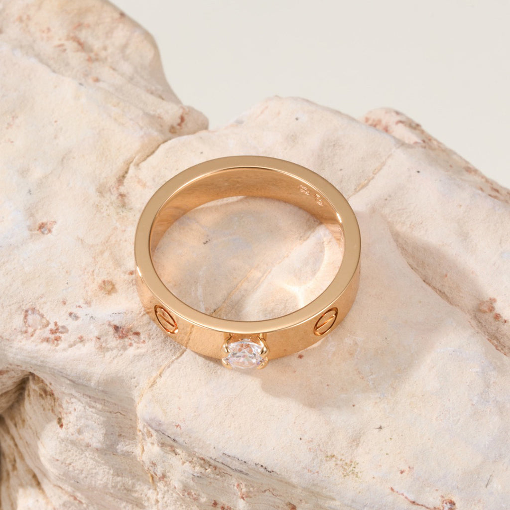 [LUXE JEWELRY] LOVE RING 3.6MM 1 BIG DIAMOND