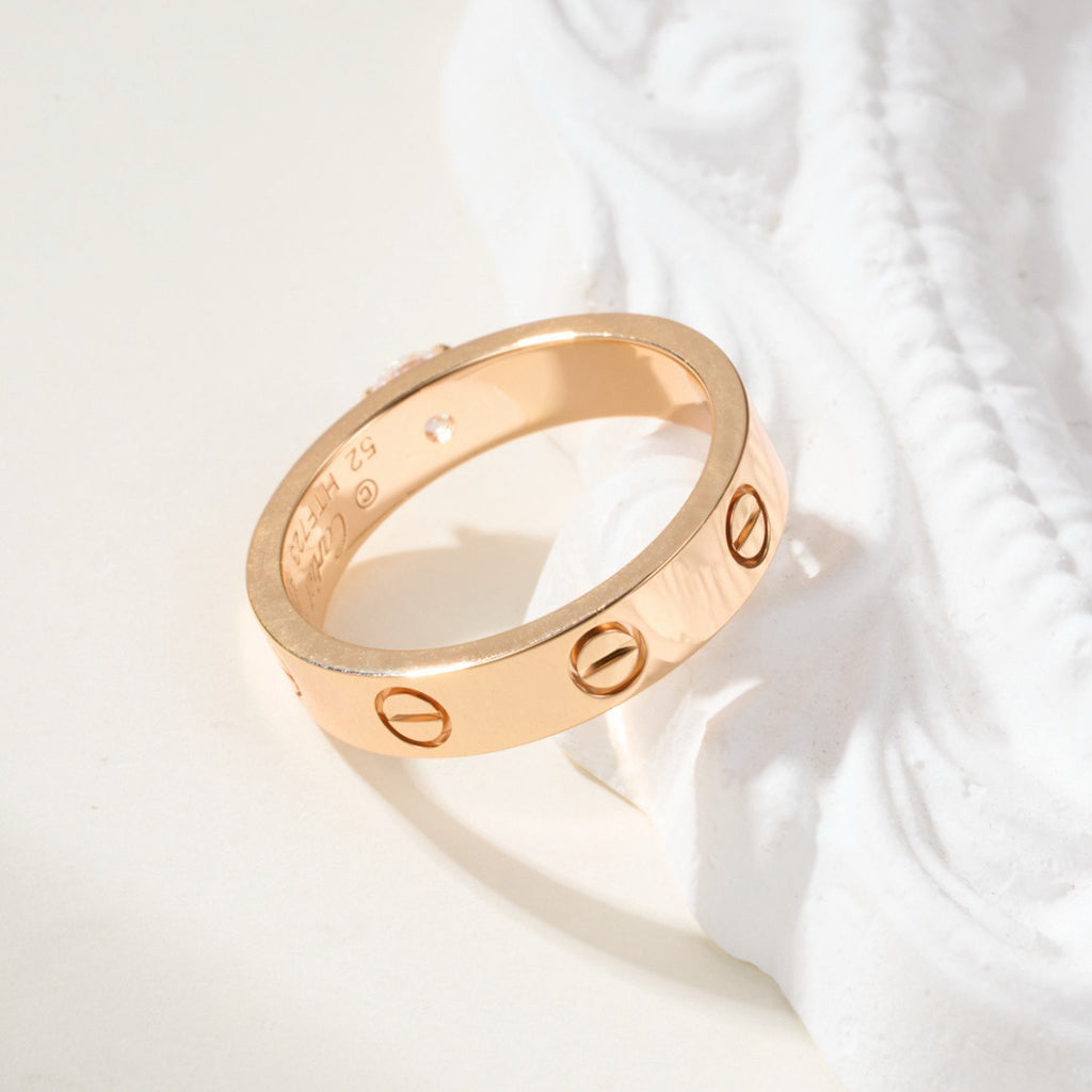 [LUXE JEWELRY] LOVE RING 3.6MM 1 BIG DIAMOND