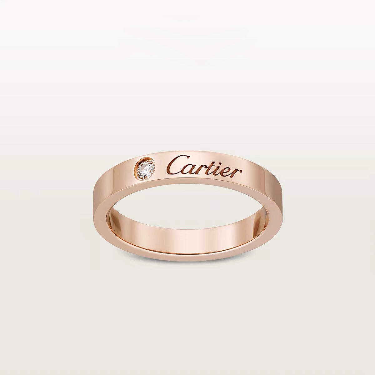 [LUXE JEWELRY] LOVE RING 4MM 1 DIAMOND