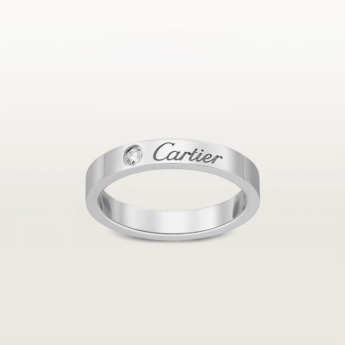 [LUXE JEWELRY] LOVE RING 4MM 1 DIAMOND