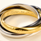 [LUXE JEWELRY] TRINITY 3.2MM RING BLACK CERAMIC