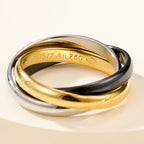 [LUXE JEWELRY] TRINITY 3.2MM RING BLACK CERAMIC