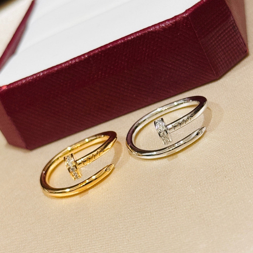 [LUXE JEWELRY] JUSTE 1.8MM HALF DIAMOND RING