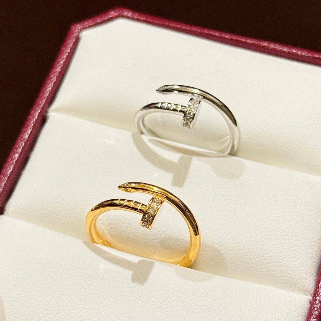 [LUXE JEWELRY] JUSTE 1.8MM HALF DIAMOND RING
