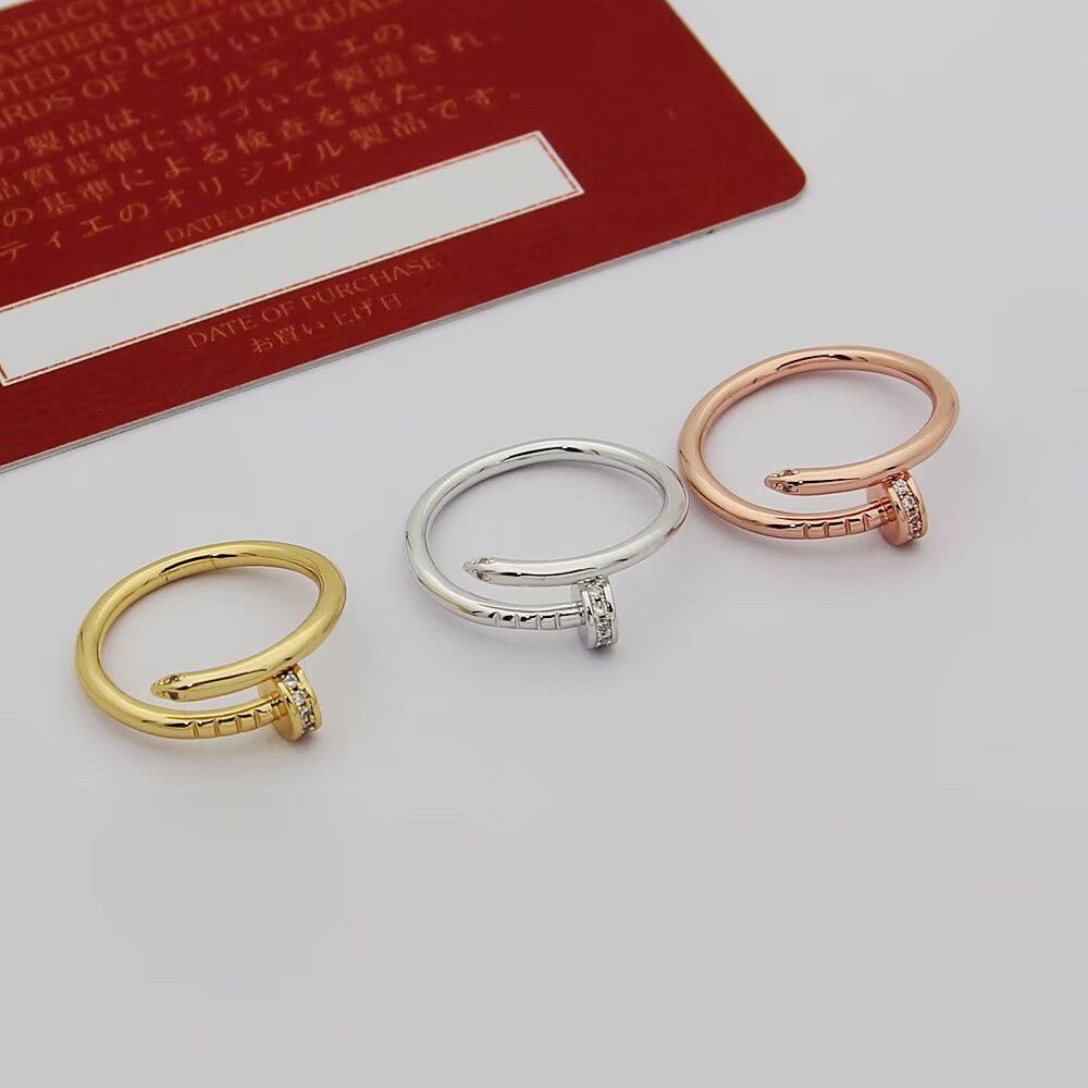 [LUXE JEWELRY] JUSTE 1.8MM HALF DIAMOND RING