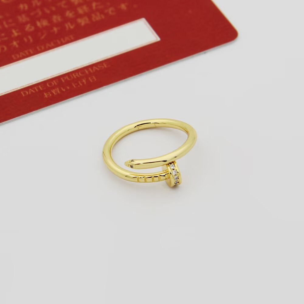 [LUXE JEWELRY] JUSTE 1.8MM HALF DIAMOND RING