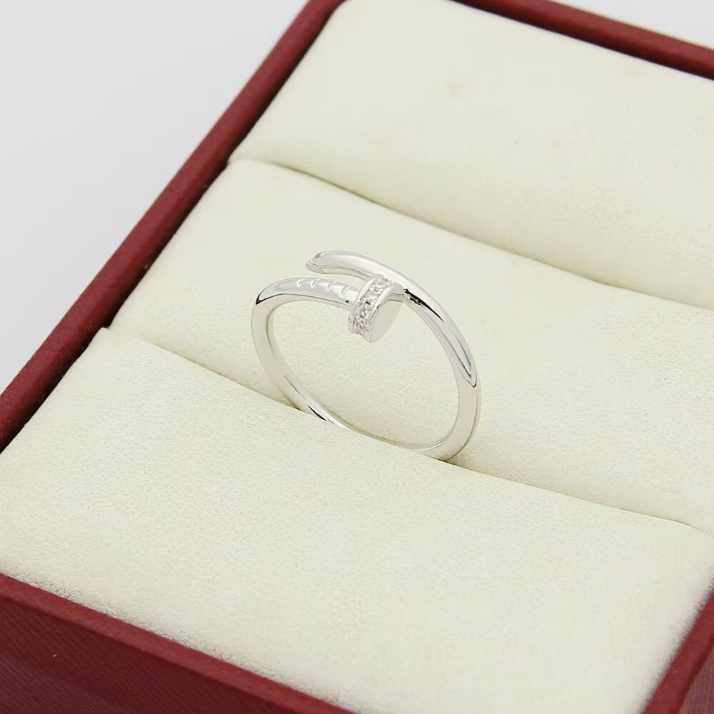 [LUXE JEWELRY] JUSTE 1.8MM HALF DIAMOND RING