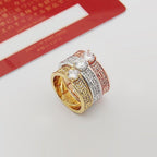 [LUXE JEWELRY] LOVE RING 3.6MM 1 BIG DIAMOND FULL DIAMOND