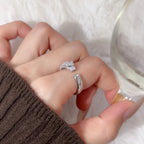 [LUXE JEWELRY] PANTHERE HALF DIAMOND SMALL RING