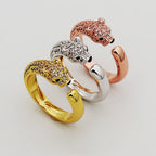 [LUXE JEWELRY] PANTHERE HALF DIAMOND SMALL RING
