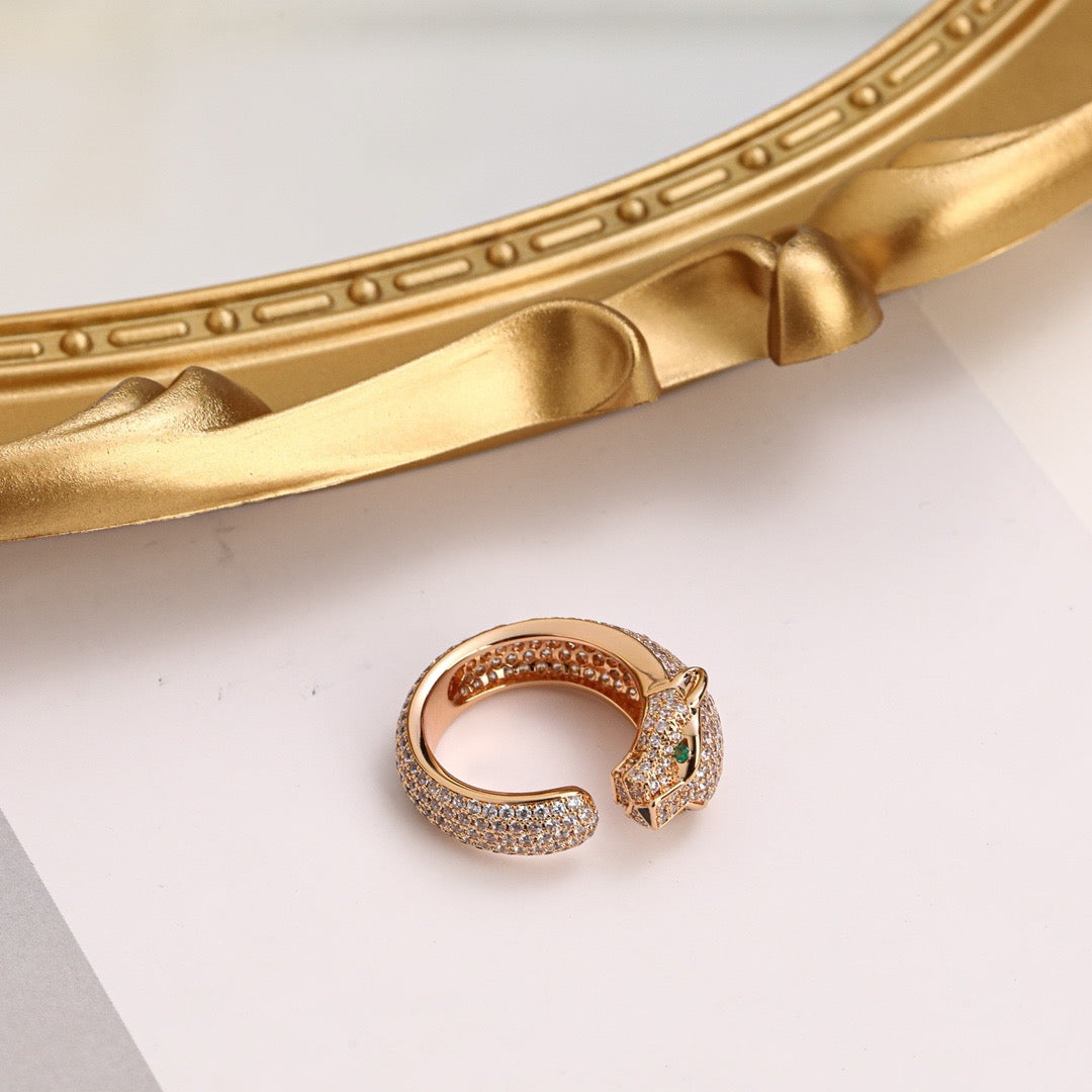 [LUXE JEWELRY] PANTHERE FULL DIAMOND SMALL RING