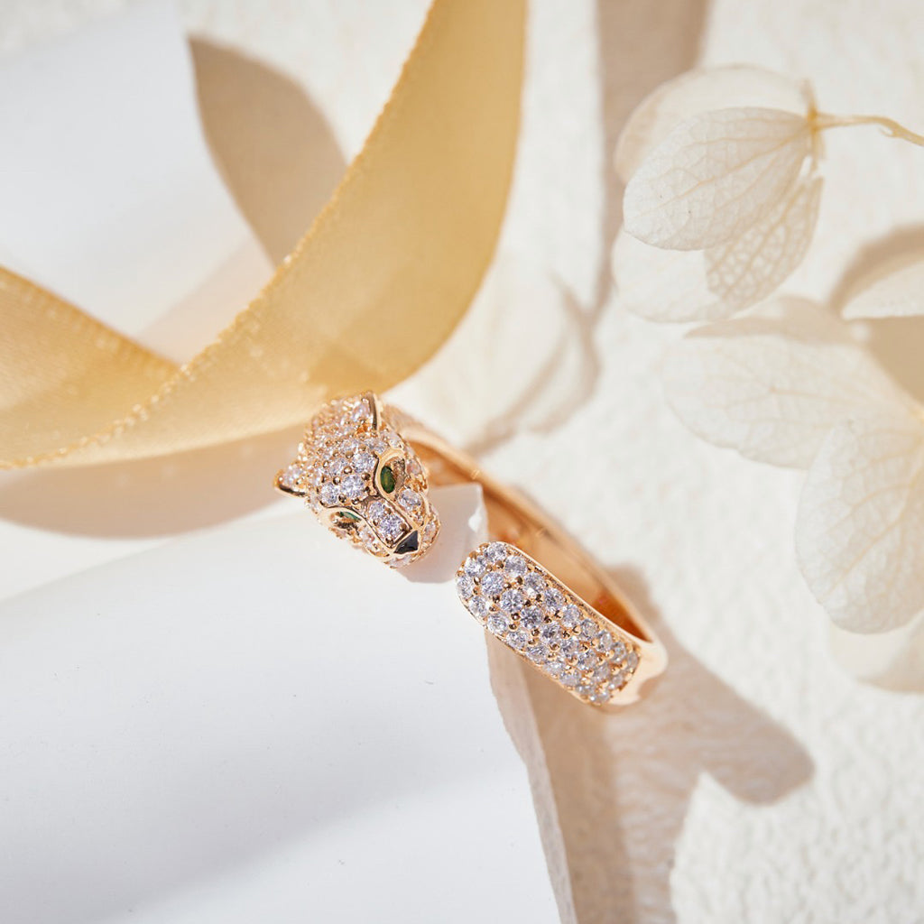 [LUXE JEWELRY] PANTHERE FULL DIAMOND SMALL RING
