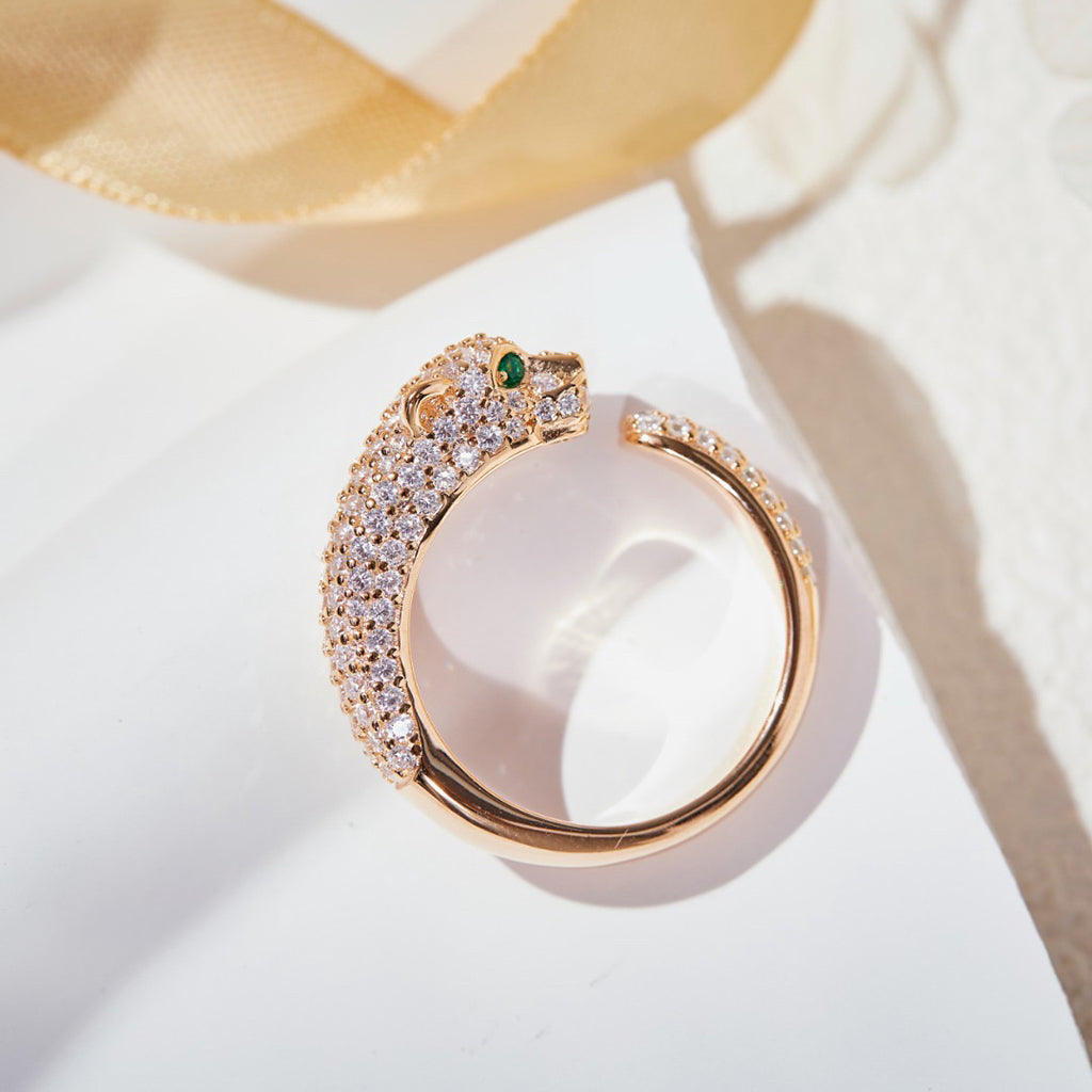 [LUXE JEWELRY] PANTHERE FULL DIAMOND SMALL RING